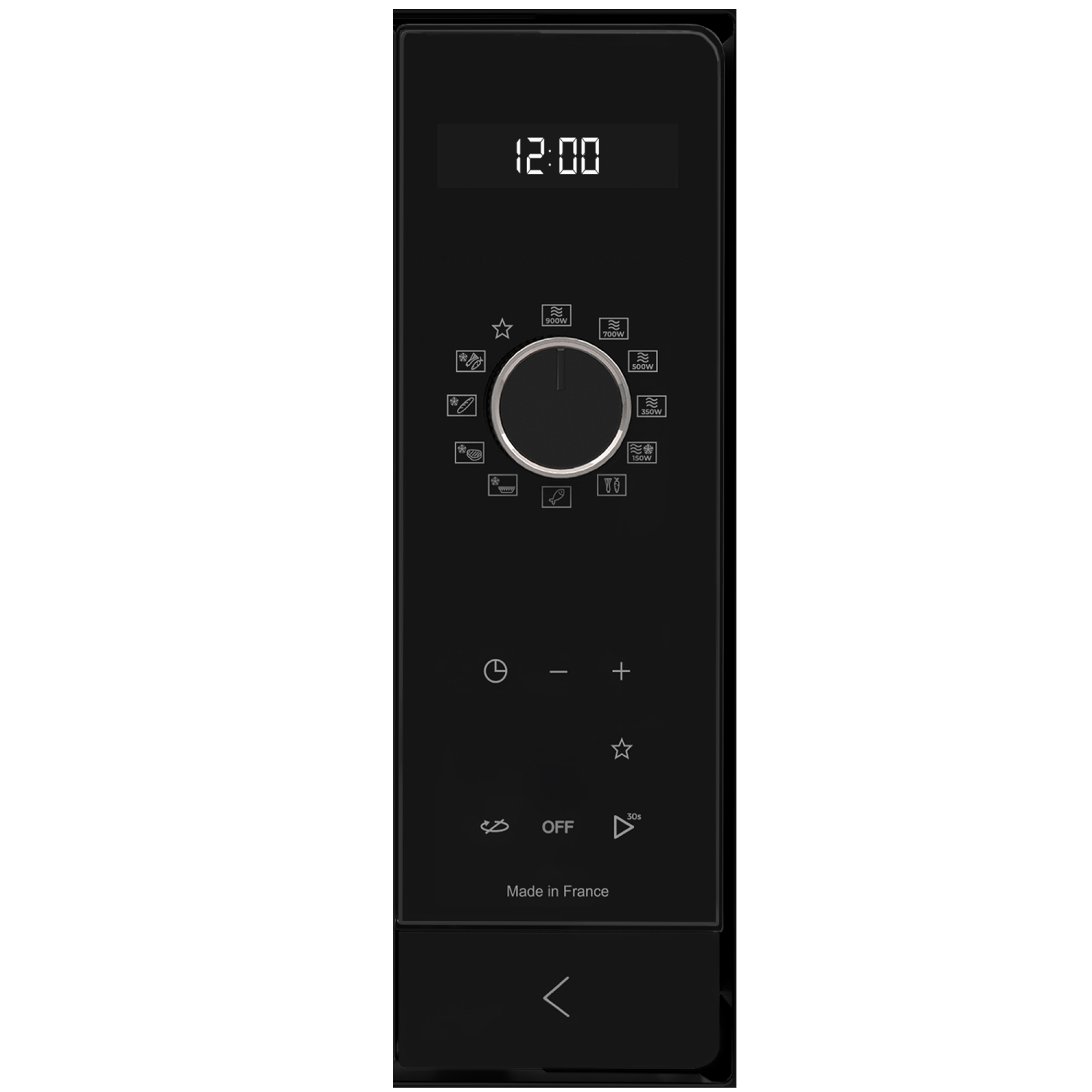 Ovládací panel s otočným voličem mikrovlnné trouby De Dietrich DME4310X